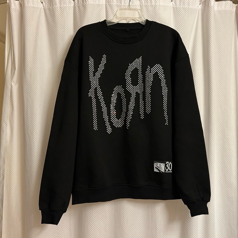 KORN 30 years anniversary Sweatshirt rhinestones size XL